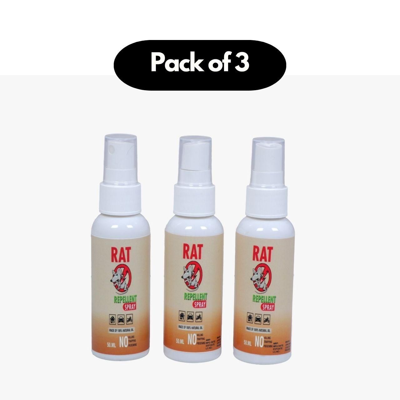 Rat Repellent Spray (Pack of 3) - 50ML Each
